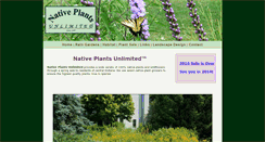 Desktop Screenshot of nativeplantsunlimited.com